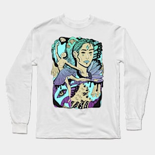 Purple Haze Ballerina Long Sleeve T-Shirt